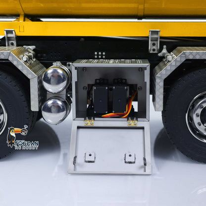 TOUCAN RC HOBBY LXY 1/14 Hydraulic RC Roll On Off Dump Truck 8x8 3Speed Gearbox Remote Control Full Tipper 770S Axle Locks Metal Shafts