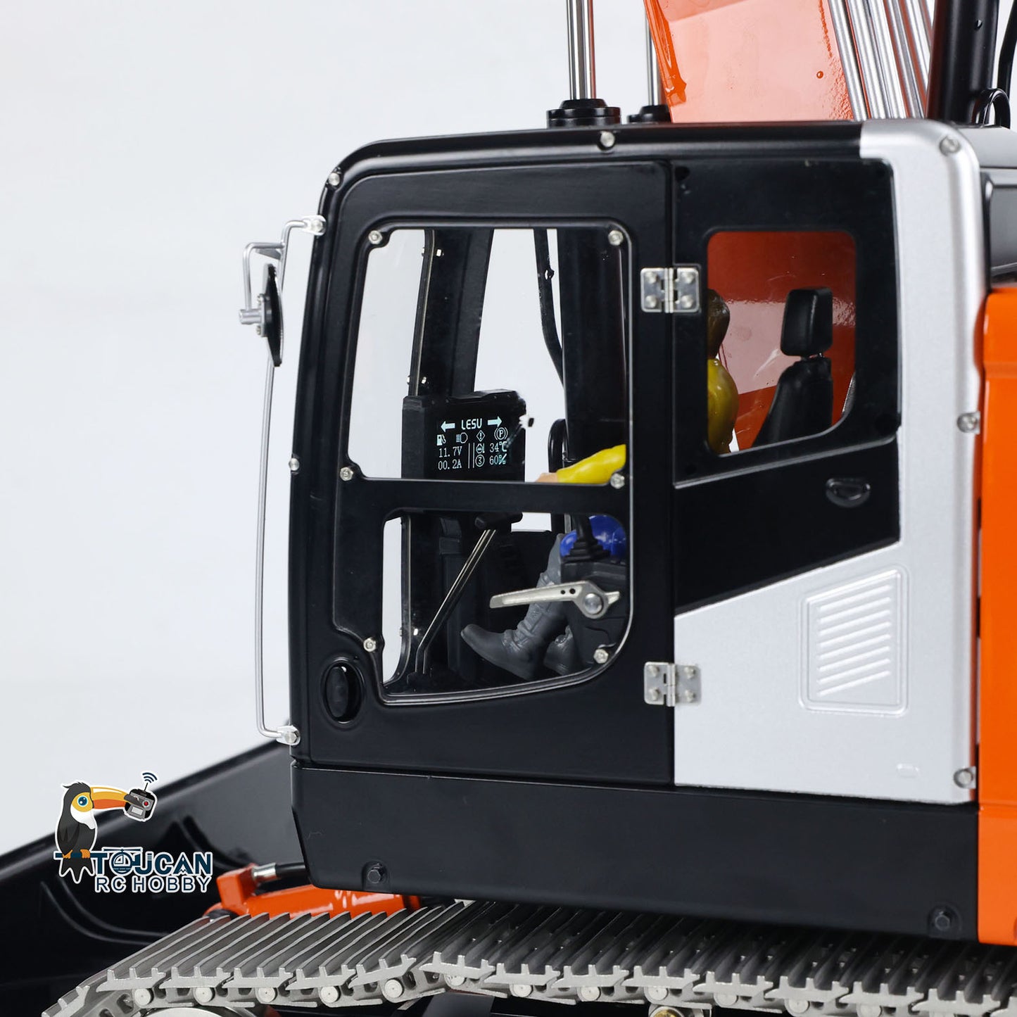 LESU Aoue ET26L 1/14 Metal RC Excavator B0012 RTR Hydraulic Short Tail Tracked Digger Simulated GPS Light System FlySky PL18EV Controller