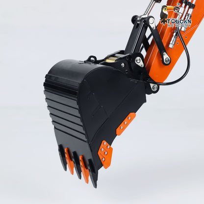 LESU Aoue ET26L 1/14 Metal RC Excavator B0012 RTR Hydraulic Short Tail Tracked Digger Simulated GPS Light System FlySky PL18EV Controller