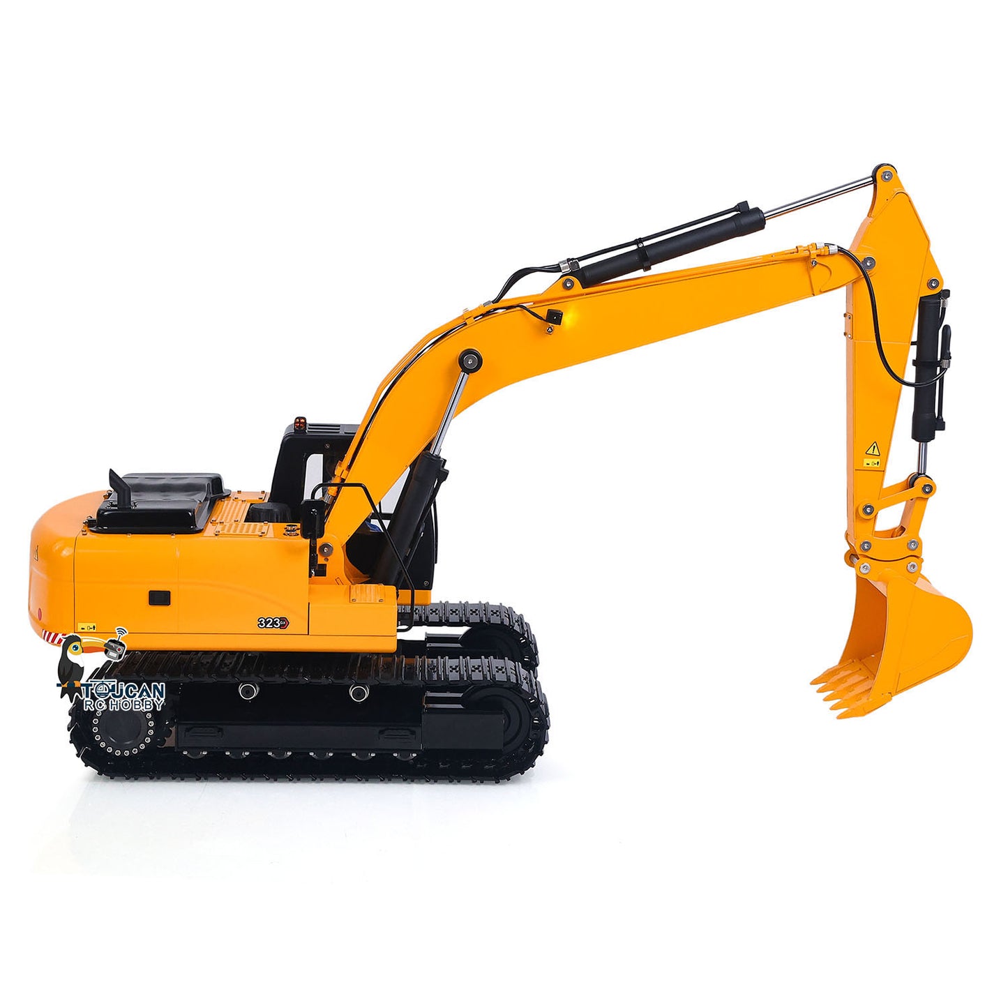 US Stock TOUCAN RC HOBBY 323GX RTR Metal 1/12 Hydraulic Remote Control Excavator  3 Way Valve RC Digger Model Quick Coupler Flysky ST8 Radio Battery