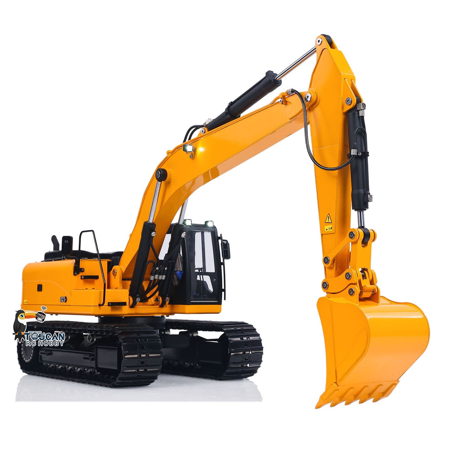 US Stock TOUCAN RC HOBBY 323GX RTR Metal 1/12 Hydraulic Remote Control Excavator  3 Way Valve RC Digger Model Quick Coupler Flysky ST8 Radio Battery