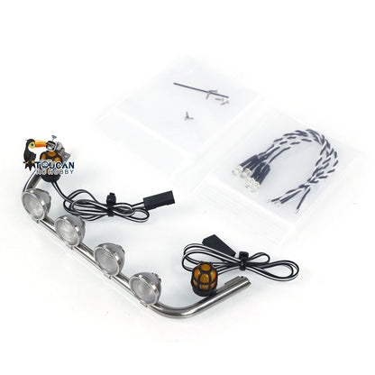 Toucanhobby Spotlight with Rotating Lights Decorative Air Conditioner for K3363 Low-top 1/14 RC Tractor Truck Radio Control Dumper DIY for Enthusiast