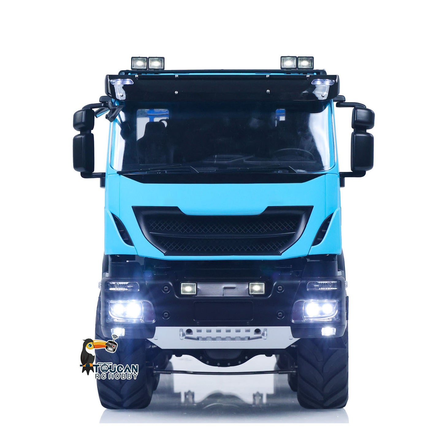 MODO 1/14 Metal 8x8 RC Crawler Car PNP FlySky ST8 Radio Controller Light Sound System Electric Winch Differential Lock 2-speed gearbox for Enthusiast