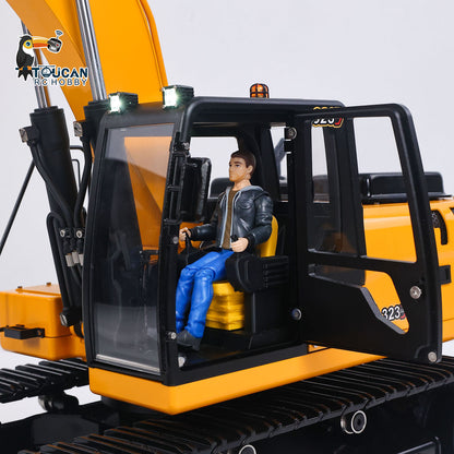 US Stock TOUCAN RC HOBBY 323GX RTR Metal 1/12 Hydraulic Remote Control Excavator  3 Way Valve RC Digger Model Quick Coupler Flysky ST8 Radio Battery