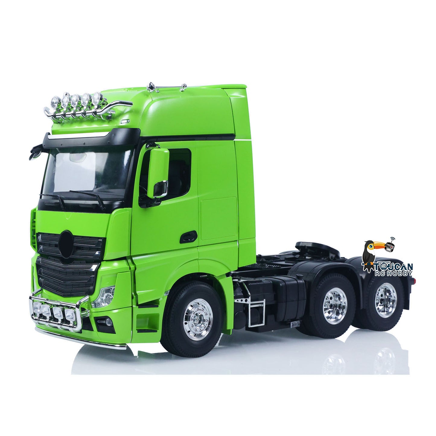 1/14 6*6 RC Tractor Truck 3363 Remote Control Lorry Car Model 540 Brushed Motor 60A ESC Openable Door Flysky I6S Radio RTR