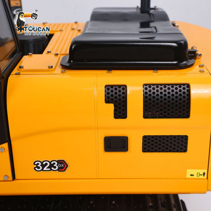 US Stock TOUCAN RC HOBBY 323GX RTR Metal 1/12 Hydraulic Remote Control Excavator  3 Way Valve RC Digger Model Quick Coupler Flysky ST8 Radio Battery