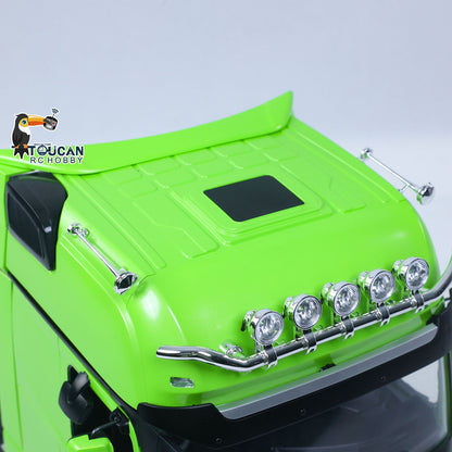 1/14 6*6 RC Tractor Truck 3363 Remote Control Lorry Car Model 540 Brushed Motor 60A ESC Openable Door Flysky I6S Radio RTR