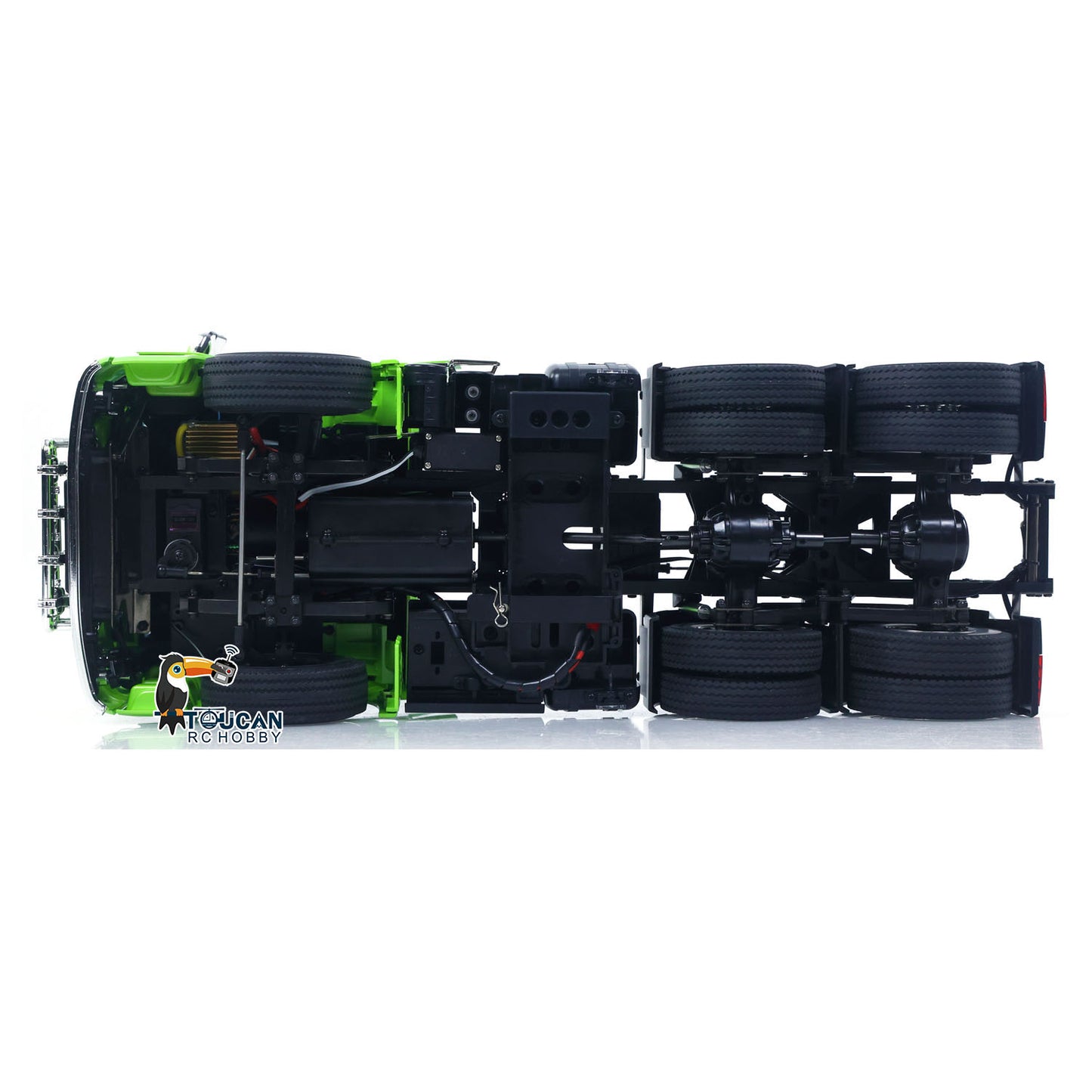 1/14 6*6 RC Tractor Truck 3363 Remote Control Lorry Car Model 540 Brushed Motor 60A ESC Openable Door Flysky I6S Radio RTR