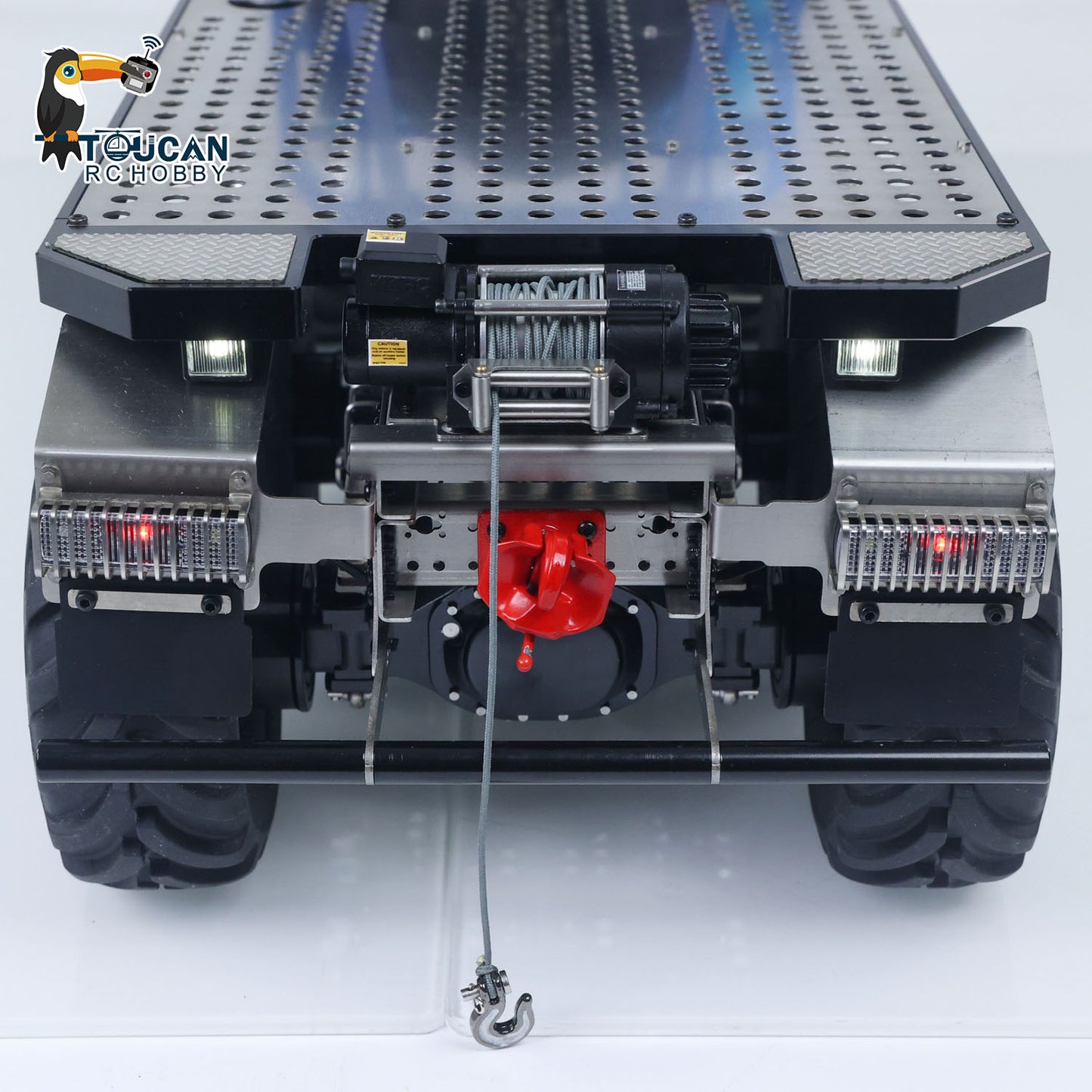 MODO 1/14 Metal 8x8 RC Crawler Car PNP FlySky ST8 Radio Controller Light Sound System Electric Winch Differential Lock 2-speed gearbox for Enthusiast