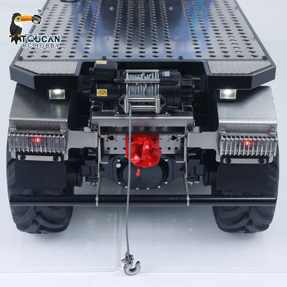 MODO 1/14 Metal 8x8 RC Crawler Car PNP FlySky ST8 Radio Controller Light Sound System Electric Winch Differential Lock 2-speed gearbox for Enthusiast