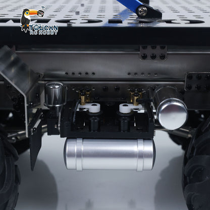 MODO 1/14 Metal 8x8 RC Crawler Car PNP FlySky ST8 Radio Controller Light Sound System Electric Winch Differential Lock 2-speed gearbox for Enthusiast