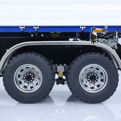 LESU Z0063 1/14 Metal Hydraulic 3 Ways RC Dump Truck with Crane 7CH Valve Paladin PL18EV Remote Controller 2 Speed Transmission Sound Light System