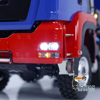 LESU Z0063 1/14 Metal Hydraulic 3 Ways RC Dump Truck with Crane 7CH Valve Paladin PL18EV Remote Controller 2 Speed Transmission Sound Light System