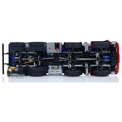 LESU Z0063 1/14 Metal Hydraulic 3 Ways RC Dump Truck with Crane 7CH Valve Paladin PL18EV Remote Controller 2 Speed Transmission Sound Light System