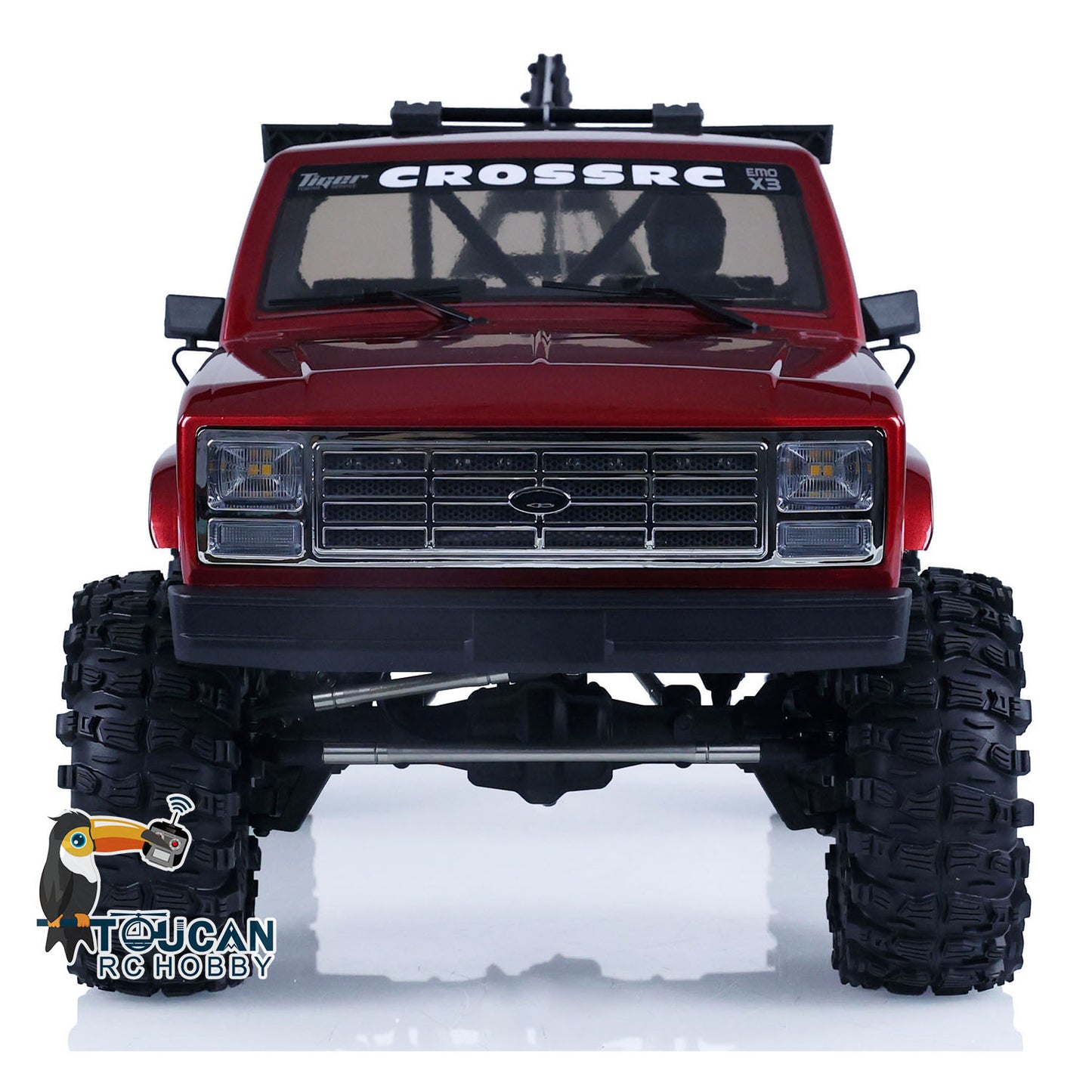 Free Shipping CN Stock Second-hand 1/8 4WD CORSSRC EMO X3 RC Towing Rescue Car 4x4 Remote Control Crawler Car Model