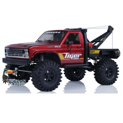 Free Shipping CN Stock Second-hand 1/8 4WD CORSSRC EMO X3 RC Towing Rescue Car 4x4 Remote Control Crawler Car Model