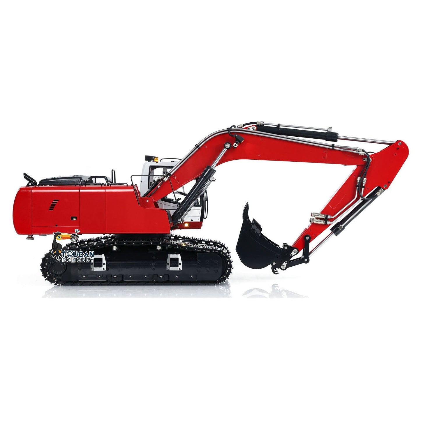 TOUCAN RC HOBBY MTModel 946 1/14 Metal RC Hydraulic Excavator Remote Control Engineering Vehicle 5CH Directional Valves Clamshell Bucket Ripper