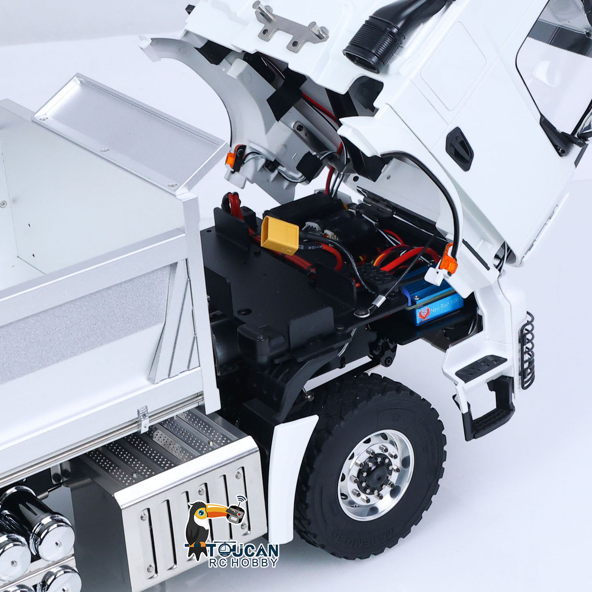 TOUCAN RC HOBBY US Stock MODO 1/14  RC Hydraulic Dumper 3348 - NO Lock Differential Axle Metal RTR