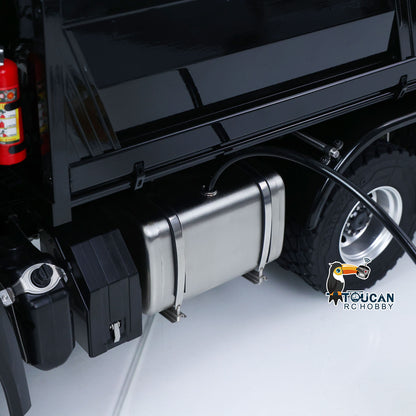 In Stock MDMODEL 3348 6x6 Metal Chassis 1/14 RC Hydraulic Dump Truck Remote Control Tipper 2Speed Gearbox Light Sound HotRC Radio
