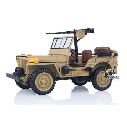 HG 1/14 4x4 Electric Military Truck HG4 58 Convertible Off Road Combat Vehicle Remote Control Car 2Speed Light Sound Motor Model