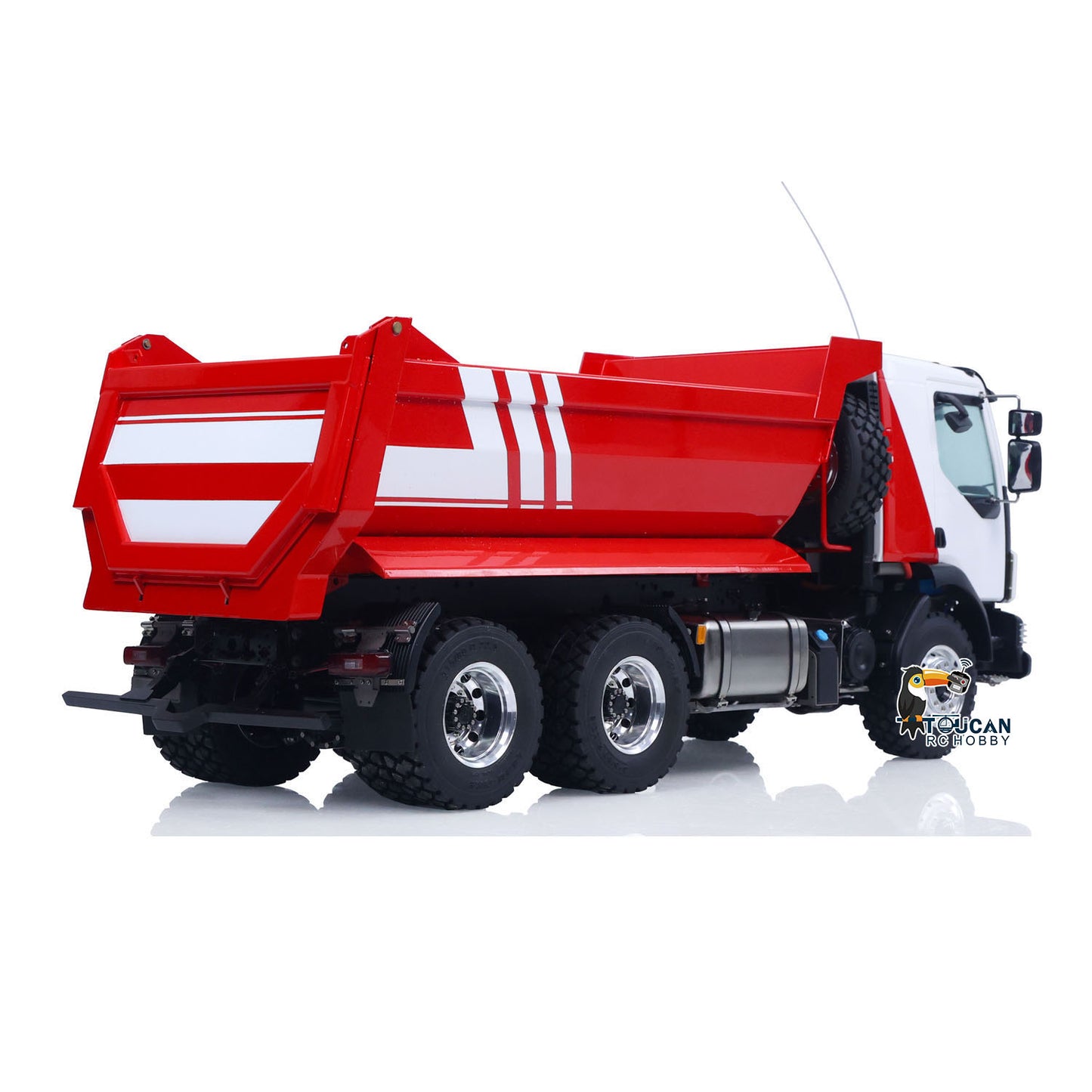 LESU Z0032 1/14 Metal Hydraulic RC Dump Truck 2 Speed Transmission Differential Lock Axles Sound Light for Engineering Vehicle Enthusiast