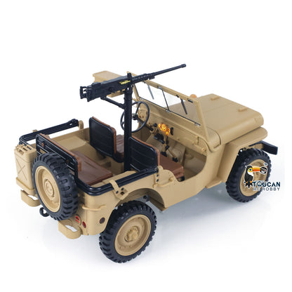 HG 1/14 4x4 Electric Military Truck HG4 58 Convertible Off Road Combat Vehicle Remote Control Car 2Speed Light Sound Motor Model