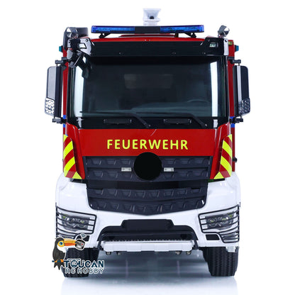 IN STOCK 8x4 1/14 RC Fire Fighting Truck Remote Controlled Sprinkler Vehicles Sounds Painted Assembled DIY