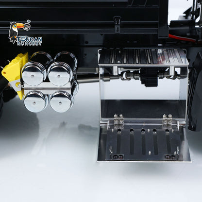 In Stock MDMODEL 3348 6x6 Metal Chassis 1/14 RC Hydraulic Dump Truck Remote Control Tipper 2Speed Gearbox Light Sound HotRC Radio