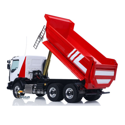LESU Z0032 1/14 Metal Hydraulic RC Dump Truck 2 Speed Transmission Differential Lock Axles Sound Light for Engineering Vehicle Enthusiast