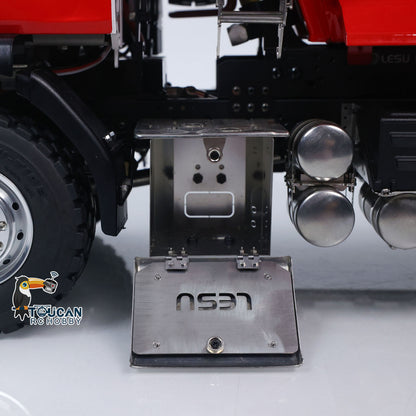 LESU Z0032 1/14 Metal Hydraulic RC Dump Truck 2 Speed Transmission Differential Lock Axles Sound Light for Engineering Vehicle Enthusiast