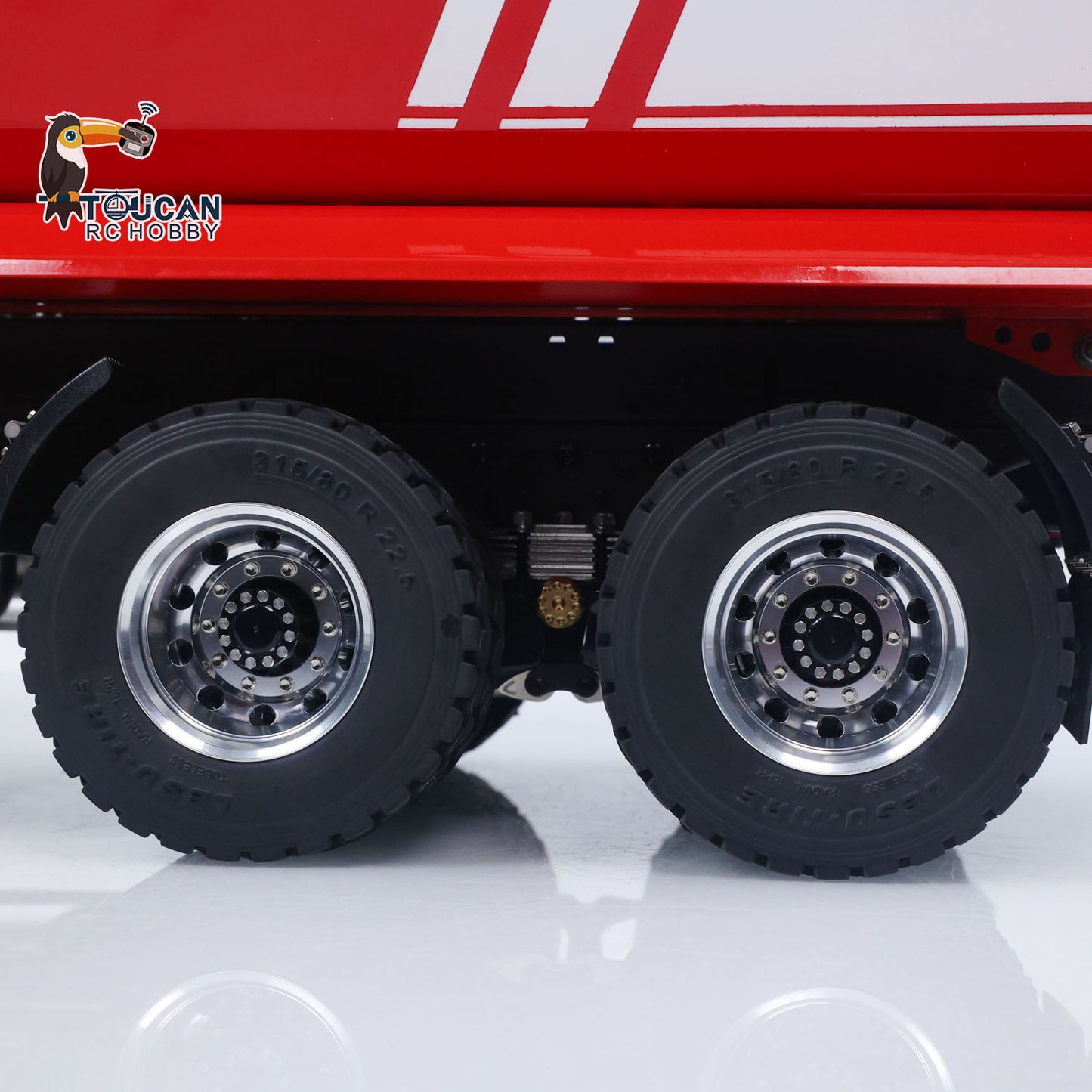 LESU Z0032 1/14 Metal Hydraulic RC Dump Truck 2 Speed Transmission Differential Lock Axles Sound Light for Engineering Vehicle Enthusiast