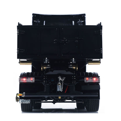 Fast Free Shipping Metal 6x6 1/14 Hydraulic RC Roll Off Dumper Truck Rear Axle Lifting Steering Car