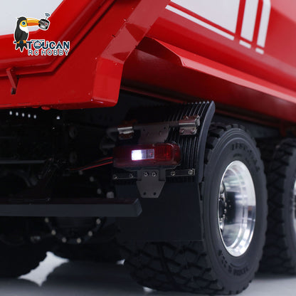 LESU Z0032 1/14 Metal Hydraulic RC Dump Truck 2 Speed Transmission Differential Lock Axles Sound Light for Engineering Vehicle Enthusiast