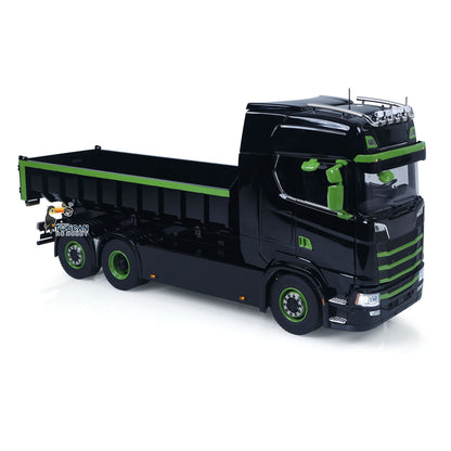 In Stock 1/14 6x6 Metal Hydraulic RC Dumper Car 770S G66 Radio Control Roll Off Full Dump Truck Standard Bucket Rear Axle Lifting 3-speed Transmission Light Sound FlySky ST8