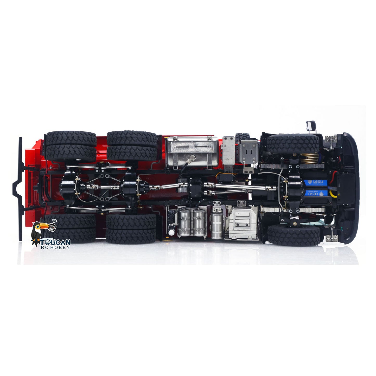 LESU 1/14 Hydraulic RC Dump Truck 6*6 RTR Radio Control Tipper 2Speed Gearbox Differential Lock Metal Chassis Flysky I6S Radio