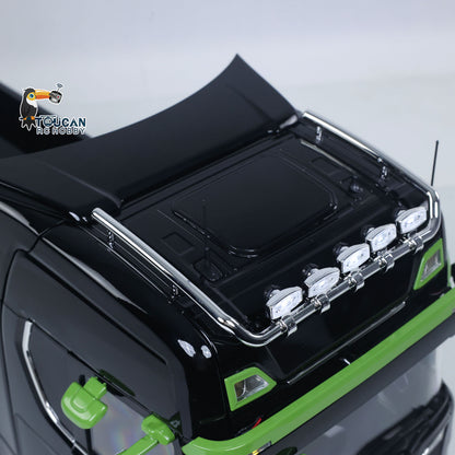 Fast Free Shipping Metal 6x6 1/14 Hydraulic RC Roll Off Dumper Truck Rear Axle Lifting Steering Car