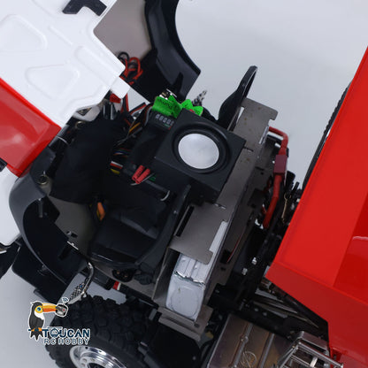 LESU Z0032 1/14 Metal Hydraulic RC Dump Truck 2 Speed Transmission Differential Lock Axles Sound Light for Engineering Vehicle Enthusiast