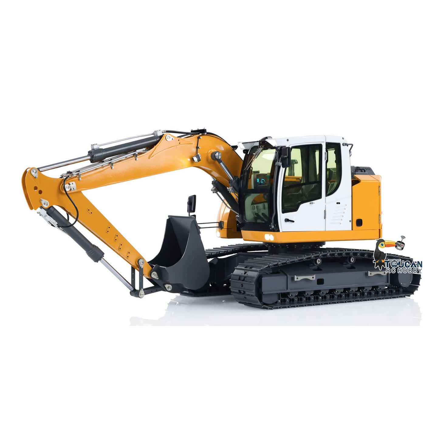 Fast Free Shipping 1/14 RC Hydraulic Excavator R920 JDM-208 Metal Remote Control Digger Model Sound