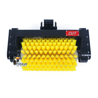 CUT Model Metal Electric Vibrating Tamper/Sweeper/Hydraulic Inclined Wide/Clamshell Bucket/Log Grapple/Wrist for 1/14 RC Excavator LR914 PRO MAX DIY Models