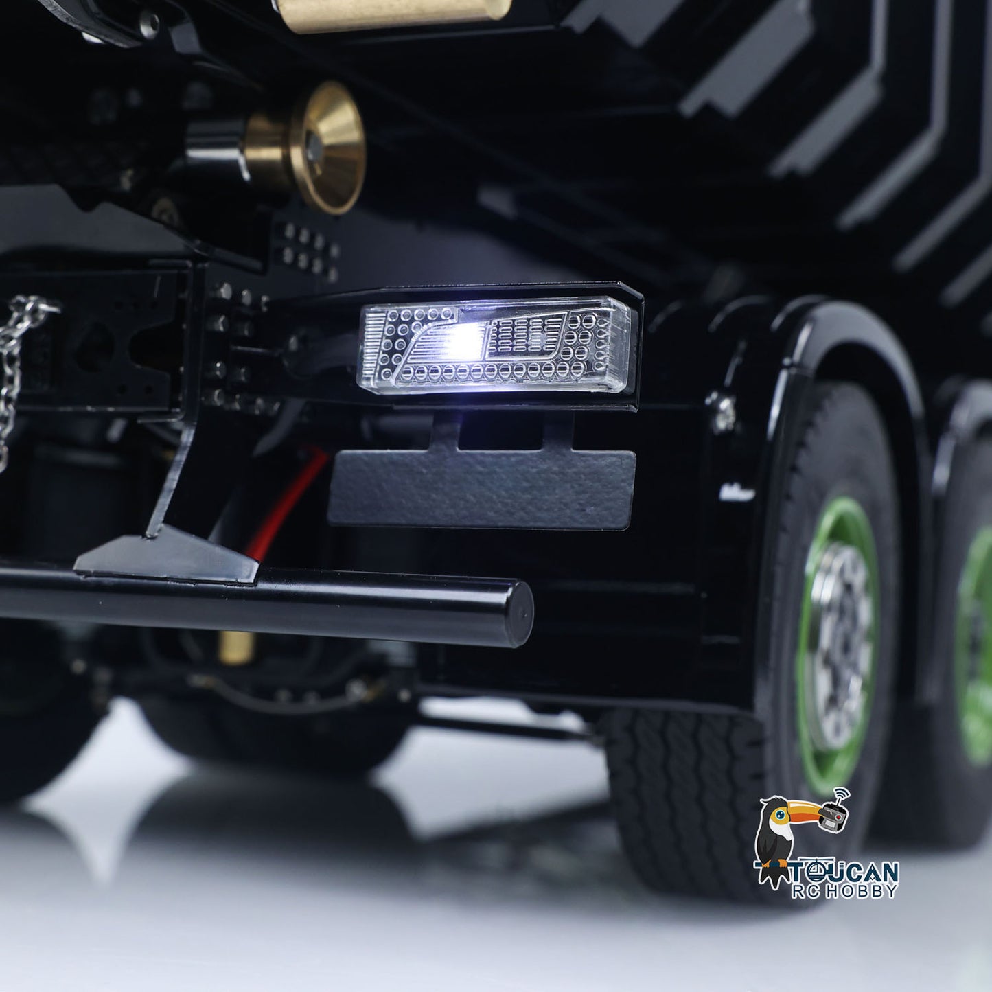 Fast Free Shipping Metal 6x6 1/14 Hydraulic RC Roll Off Dumper Truck Rear Axle Lifting Steering Car