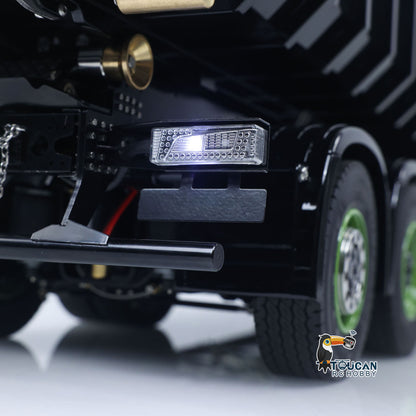 Fast Free Shipping Metal 6x6 1/14 Hydraulic RC Roll Off Dumper Truck Rear Axle Lifting Steering Car