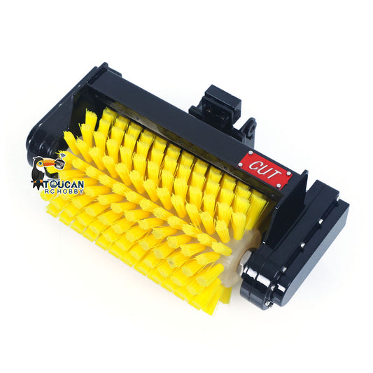 Metal Bucket Three Tooth Electric Vibrating Tamper Electric Sweeper Inclined Wide Bucket for LR914 PRO MAX C914 1/14 Hydraulic Remote Control Excavator RC Digger Model Construction Machine