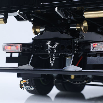 Fast Free Shipping Metal 6x6 1/14 Hydraulic RC Roll Off Dumper Truck Rear Axle Lifting Steering Car