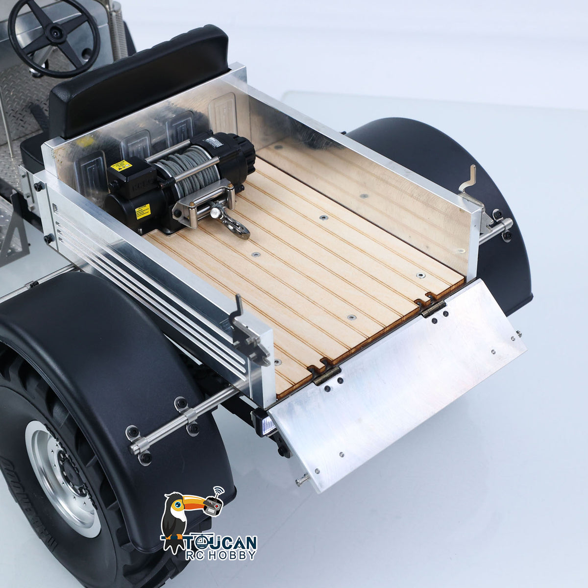 TOUCAN RC HOBBY US Stock MODO 1/10 RC Tractor MD009 - Dual Motor Winch Metal PNP