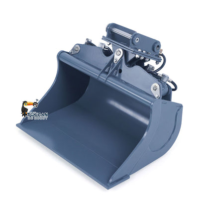 CUT Model Metal Electric Vibrating Tamper/Sweeper/Hydraulic Inclined Wide/Clamshell Bucket/Log Grapple/Wrist for 1/14 RC Excavator LR914 PRO MAX DIY Models