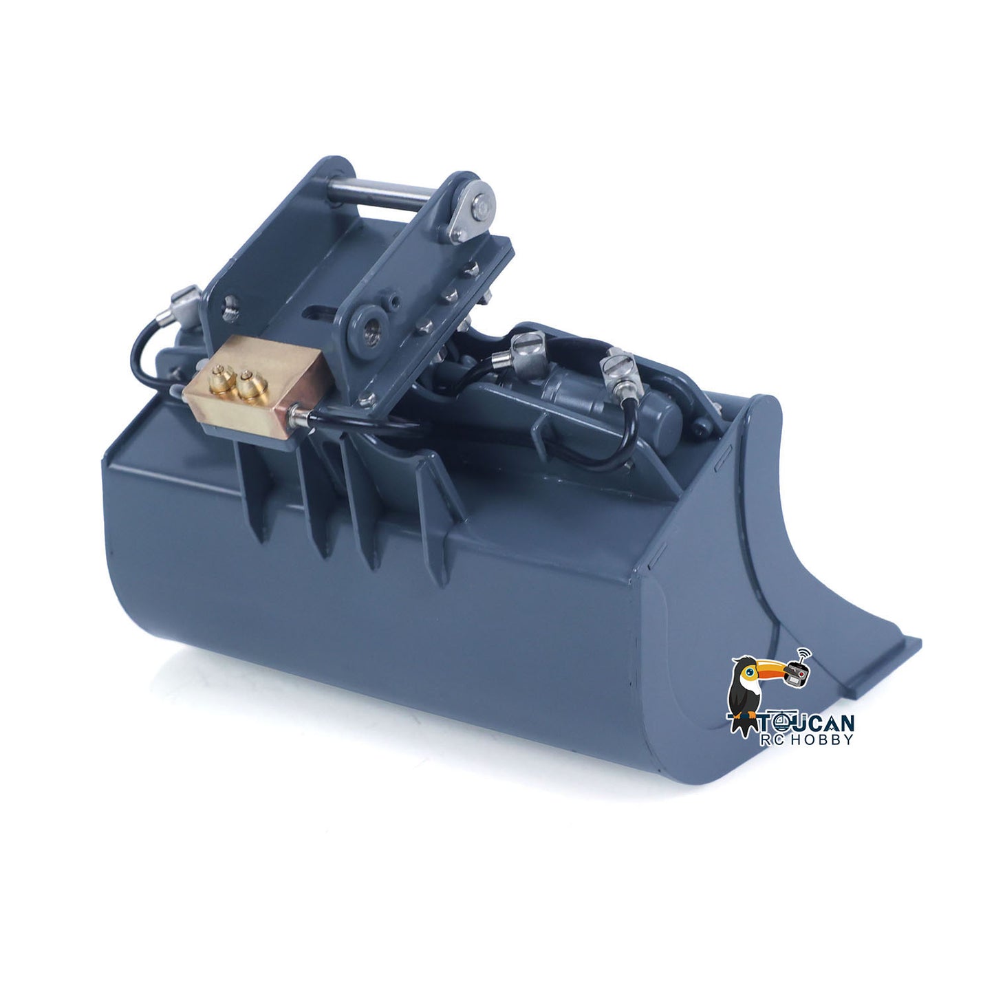 CUT Model Metal Electric Vibrating Tamper/Sweeper/Hydraulic Inclined Wide/Clamshell Bucket/Log Grapple/Wrist for 1/14 RC Excavator LR914 PRO MAX DIY Models