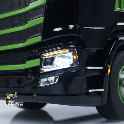 Fast Free Shipping Metal 6x6 1/14 Hydraulic RC Roll Off Dumper Truck Rear Axle Lifting Steering Car