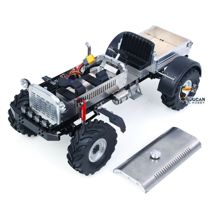 TOUCAN RC HOBBY MODO MD009 1/10 Metal 4WD RC Tractor PNP 2-Speed Transmission Axles Differential Locks Electric Winch Waterproof ESC Light System for Off-Road Model Enthusiast