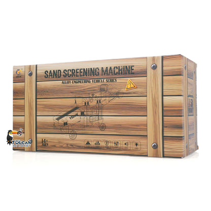 TOUCAN RC HOBBY RTR 1/50 Electric Remote Control Vibrating Sand Sieve Machine RC Construction Vehicle Finished Model Battery USB Charging Cable