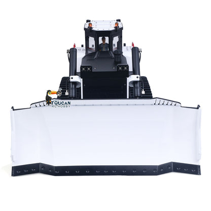 Metal 1/12 Remote Control Hydraulic Bulldozer D155AX RC Heavy Dozer Model 7 Way Valve 3.0L Oil Pump 5 Plows Light Sound System